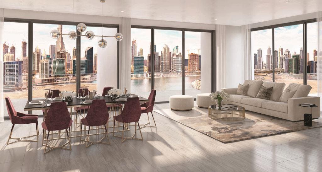 Peninsula-One-Waterfront-Apartments-At-Business-Bay-living-Room