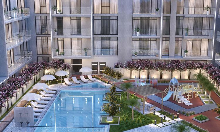 Aria-Apartments-At-Jumeirah-Village-Circle-Pool-Area