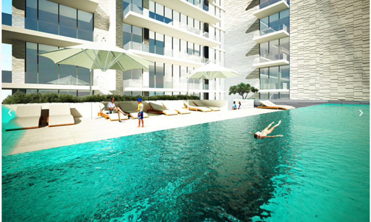 O-Ten-Apartments-in-Dubai-HealthCare-City-Pool-Area